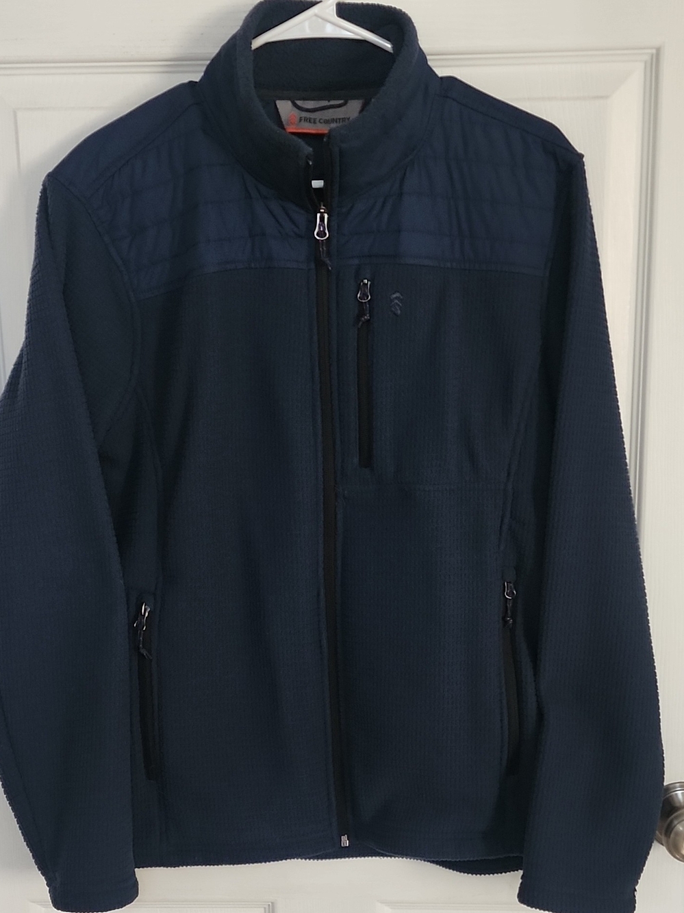 Free Country Men's Navy Full-Zip Lightweight Jacket
